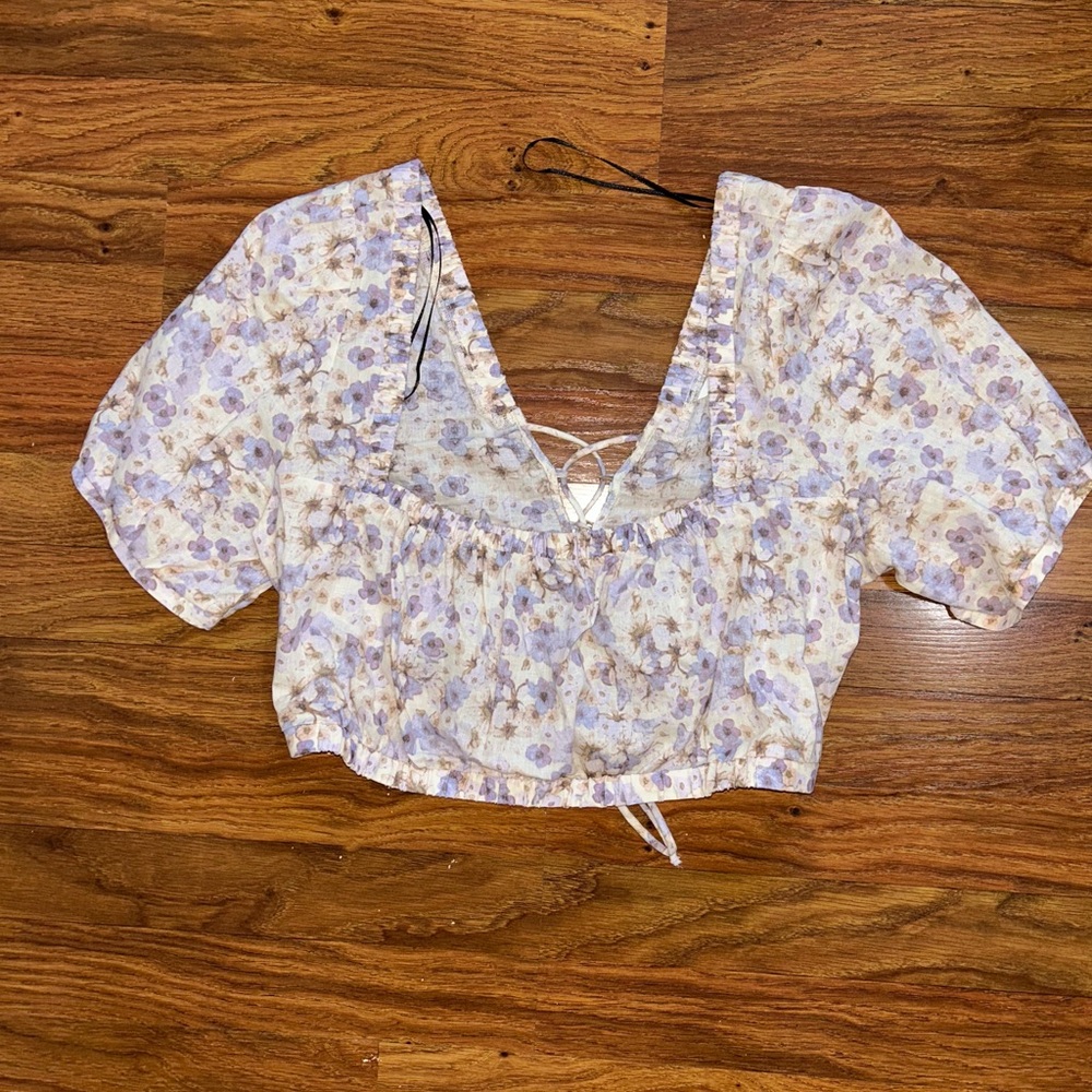 Floral Purple Women's Top